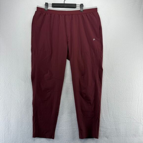 Fabletics Sweatpants Men's XL Red Athletic Workout Training Casual Pockets Gym - Picture 1 of 8